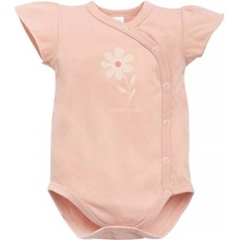 PINOKIO Body zavinovacie krátky rukáv Summer Garden dievča ružová
