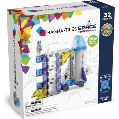 Magna-Tiles Magnetická stavebnica Space 32 ks