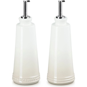 Le Creuset Дозатор за олио SIGNATURE 300 ml, комплект от 2 бр. , MERINGUE, керамика с глазура, Le Creuset (LECR80842307160003)