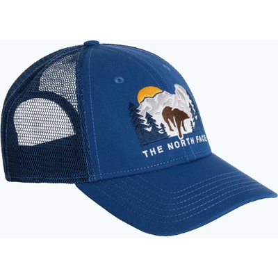 The North Face Embroidered Mudder Trucker OF5 SHADY BLUE/BEAR GRAPHIC modrá