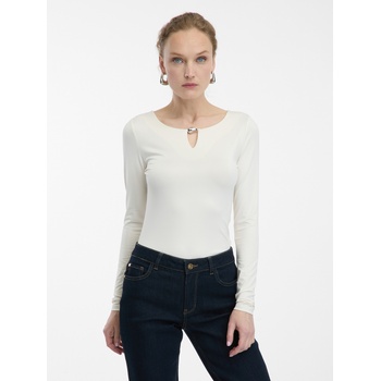 Image 1 of orsay Кремав дамски топ с дълъг ръкав ORSAY Orsay | Byal | ЖЕНИ | M