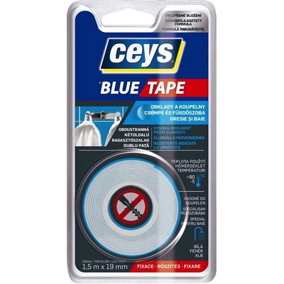 Ceys Páska lepicí oboustranná Blue Tape 1.5 m x 19 mm
