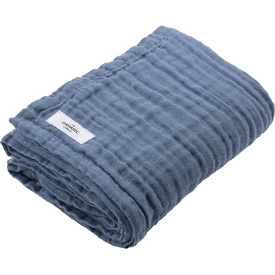 The Organic Company Кърпа за баня Fine 100 x 150 см сиво-синя (1130-510)