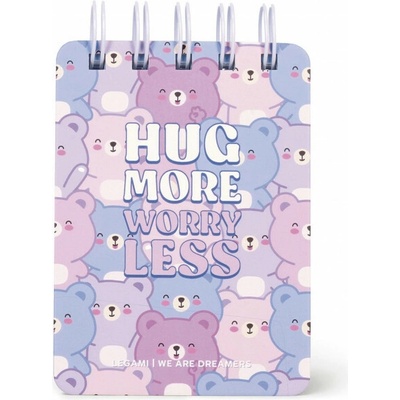 Legami Zápisník Legami Lined Spiral Bound Notepad Spiral Notepad Mini Teddy Bear