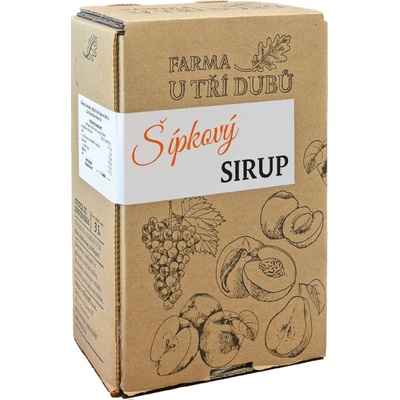 Farma u tří dubů Šípkový sirup 2 l