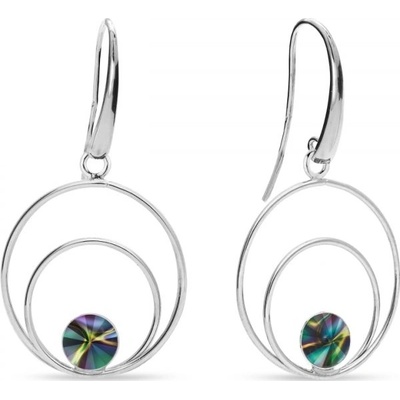 Spark duhové se Swarovski Elements Glory KWOD1122SS29RD Rainbow Dark