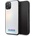 GUESS Iridescent Leather Hard Case - дизайнерски кожен кейс за iPhone 11 Pro (сребрист)