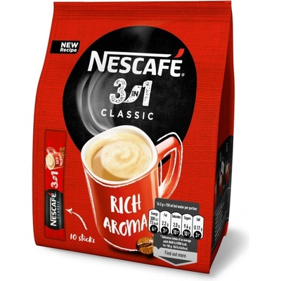 NESCAFÉ Nescafé 3in1 Classic сашета 10 х 16, 5 гр