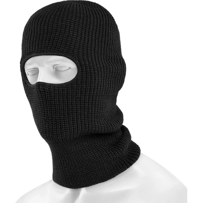balaclava pletená s jedním otvorem černá