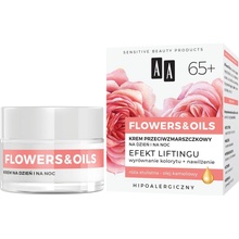 AA, Flowers&Oils 65+ Liftingový krém 50 ml