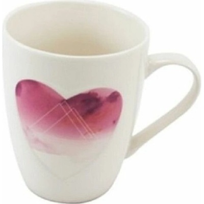 HOME ELEMENTS Hrnček s vytlačeným srdcom 340 ml