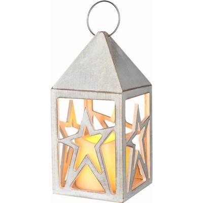 Solight L0917 dřevěná lucerna s LED svíčkou 2x AA