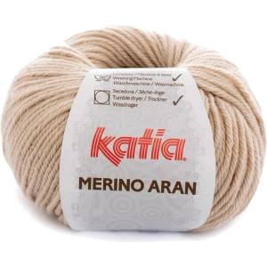 Katia Merino Aran 10 Light Beige Плетива прежда (MA 10)