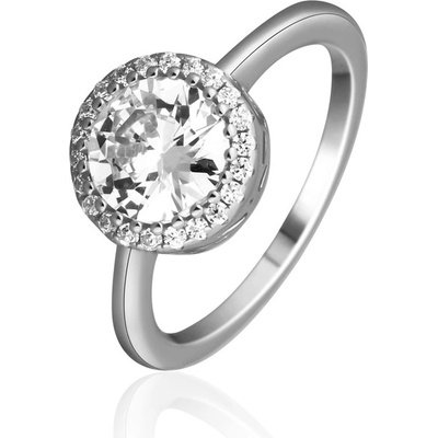 JVD Dámský stříbrný prsten se zirkonem SVLR0625SH2BI