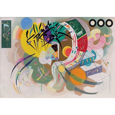 Grafika Kandinsky Dominantná krivka 1500 dielov