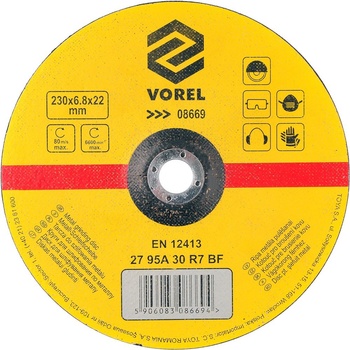 Vorel Kotouč na kov 230 x 22 x 6,8 mm TO-08669