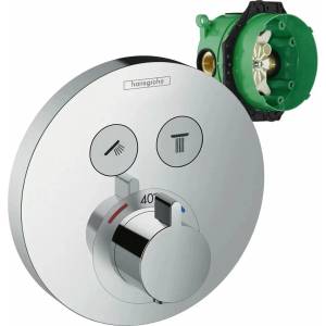 Hansgrohe Смесител за душ Hansgrohe ShowerSelect S с 2 функции, гланциран хром, плюс iBox (15743000 + 01800180)