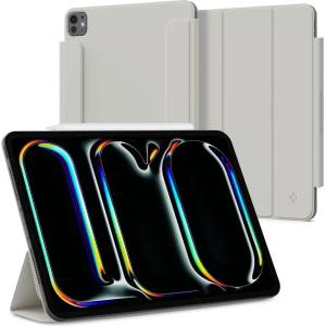 Spigen Калъф тип книга Spigen Air Skin Folio OneTap сив за iPad Pro 11" 2024 (ACS06513)
