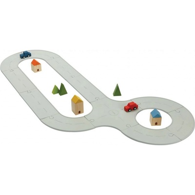 PlanToys Gumová auto vláčkodráha