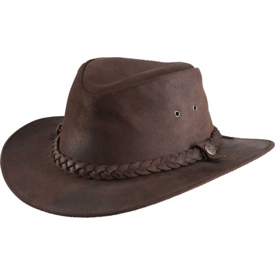 RANDOL'S Randol´s Westernový klobouk Oiled Suede kožený hnědý – Zboží Dáma