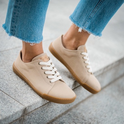 Crave Woodstock Beige Barefoot tenisky – Zboží Dáma