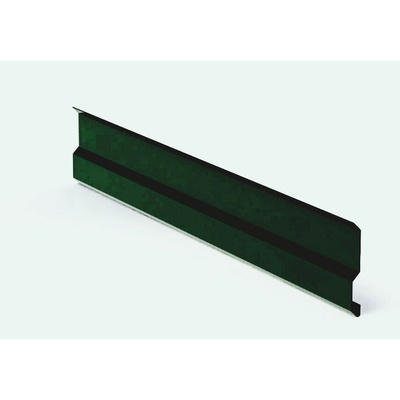 Krycí lišta stěnová r.š.125mm pozink Lakovaný RAL 6005 zelená mechová s folií dl.2m