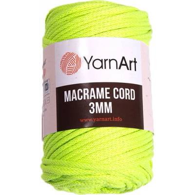 YarnArt Příze Macrame Cord 801, 3 mm - žlutozelená