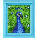 Pixelhobby Мозайка с рамка и пиксели Classic, Pixelhobby - Паун (31215)