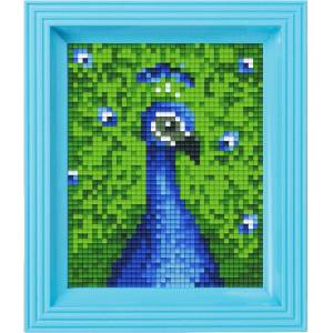 Pixelhobby Мозайка с рамка и пиксели Classic, Pixelhobby - Паун (31215)