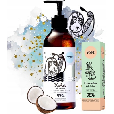 Yope Coconut & Sea Salt prírodný sprchový gél s hydratačným účinkom 400 ml