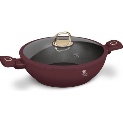 BerlingerHaus Pánev wok s poklicí a titanovým povrchem 30 cm Leonardo Collection BH-8035
