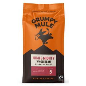 Grumpy Mule High & Mighty, 100% арабика, кафе на зърна, био, 200 гр