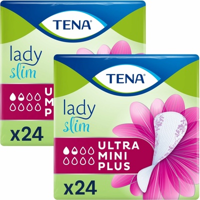 TENA Lady Slim Ultra Mini Plus Slim inkontinenčné vložky 48 ks