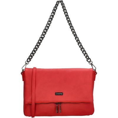crossbody kabelka s retiazkou "Elysia" Červená