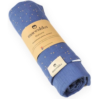Maceshka Mušelínová dečka Maceshka Nature Indigo a indigo