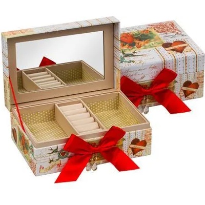 Adrian Кутия за бижута с огледало с панделка 956743