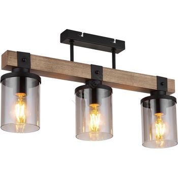 Brilagi - Плафониера VISTA 3xE27/60W/230V, дъб (BG1759)