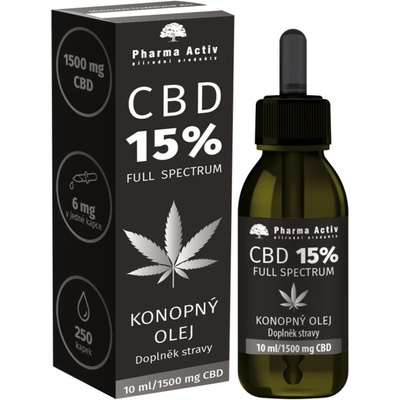 Pharma Activ CBD 15% konopný olej 1500 mg 10 ml