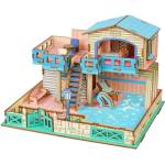 Woodcraft construction kit Woodcraft Дървен 3D пъзел Вила на остров Лембонгон (HE04)