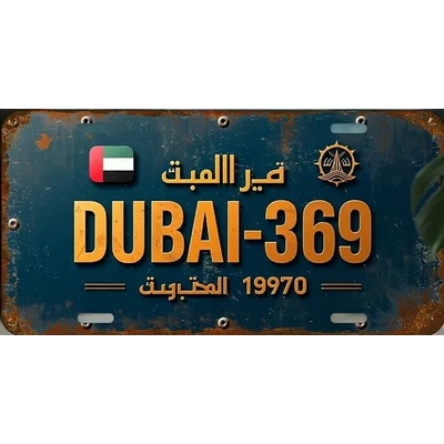 Ceduľa značka Dubai