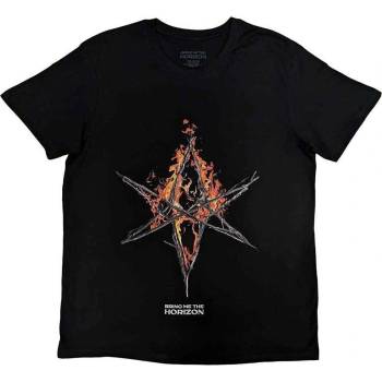 Bring Me The Horizon Flame Hex & Text Logo Black XL Риза (BMTHTS118MB04)