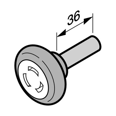 HORMANN koliesko, medzi sekcie, Ø50mm