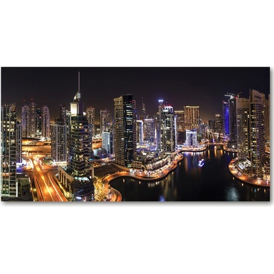 Fotoobraz na skle Marina Dubaj 100x50 cm