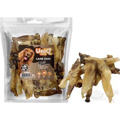 UNIQ PETS pamlsek pro psy 1kg jehněčí uši