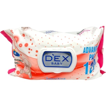 DEX бебешки мокри кърпи, 120 броя, 530гр, Sensitive