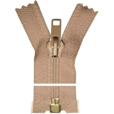 Spirálový zip, dělitelný - 100cm - béžovo-růžový - WICO - BALENÍ 10 ks