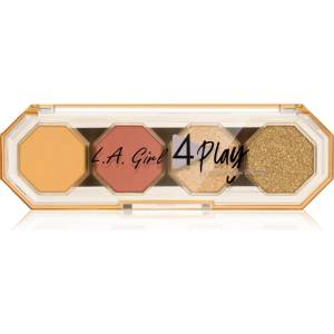 L.A. GIRL COSMETICS 4 Play палитра сенки за очи цвят Juicy 3.2 гр