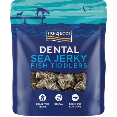 FISH4DOGS DENTAL SEA morská ryba rybičky 115 g