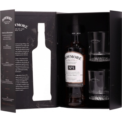 Bowmore No.1 Malt Islay Single Malt 40% 0,7 l (darčekové balenie 2 poháre)