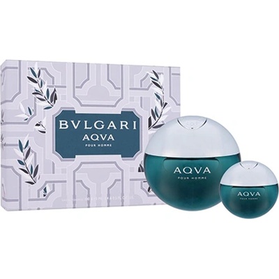 Bvlgari Aqva Pure Homme - Подаръчен комплект за мъже: 100мл парфюм EDT+ 15мл парфюм EDT